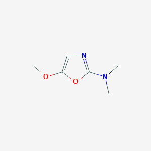 molecular formula C6H10N2O2 B14200958 5-Methoxy-N,N-dimethyl-1,3-oxazol-2-amine CAS No. 918826-85-4