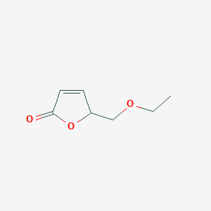 molecular formula C7H10O3 B14200995 5-(Ethoxymethyl)furan-2(5H)-one CAS No. 828921-99-9