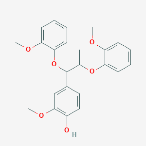 molecular formula C24H26O6 B14201004 4-[1,2-Bis(2-methoxyphenoxy)propyl]-2-methoxyphenol CAS No. 845513-43-1