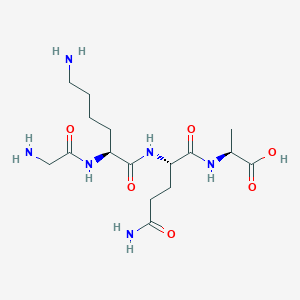 molecular formula C16H30N6O6 B14201009 Glycyl-L-lysyl-L-glutaminyl-L-alanine CAS No. 828932-62-3
