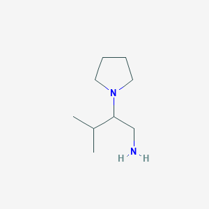 molecular formula C9H20N2 B1420103 3-Methyl-2-(1-pyrrolidinyl)-1-butanamine CAS No. 929343-27-1