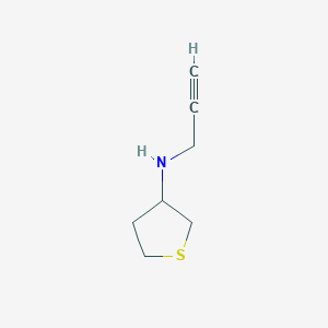molecular formula C7H11NS B1420104 N-(prop-2-yn-1-yl)thiolan-3-amine CAS No. 1019581-95-3
