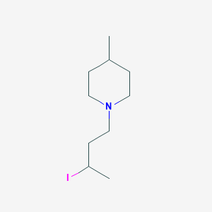 molecular formula C10H20IN B14201053 1-(3-Iodobutyl)-4-methylpiperidine CAS No. 828267-00-1