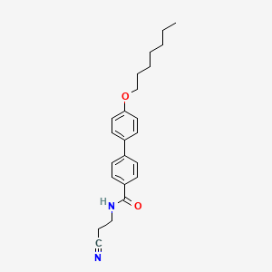 molecular formula C23H28N2O2 B14201149 N-(2-Cyanoethyl)-4'-(heptyloxy)[1,1'-biphenyl]-4-carboxamide CAS No. 920270-10-6