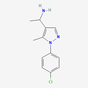 1-[1-(4-chlorophenyl)-5-methyl-1H-pyrazol-4-yl]ethan-1-amine