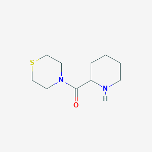 molecular formula C10H18N2OS B1420117 Piperidin-2-yl(thiomorpholin-4-yl)methanone CAS No. 1218531-53-3