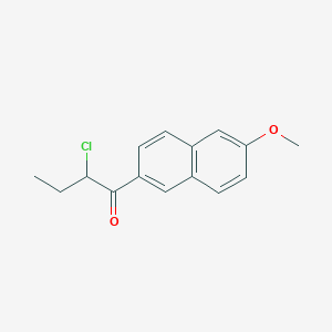 molecular formula C15H15ClO2 B14201187 2-Chloro-1-(6-methoxynaphthalen-2-yl)butan-1-one CAS No. 834914-18-0