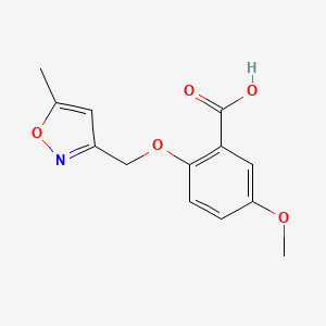 5-Methoxy-2-[(5-methyl-1,2-oxazol-3-yl)methoxy]benzoic acid