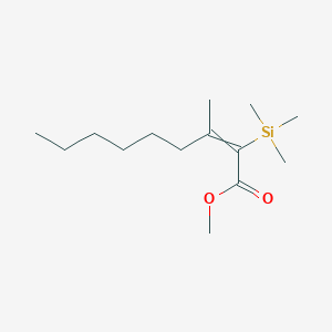 molecular formula C14H28O2Si B14201205 Methyl 3-methyl-2-(trimethylsilyl)non-2-enoate CAS No. 835652-88-5
