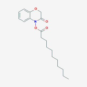 molecular formula C19H27NO4 B14201255 4-(Undecanoyloxy)-2H-1,4-benzoxazin-3(4H)-one CAS No. 918639-54-0
