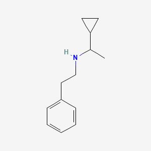 (1-Cyclopropylethyl)(2-phenylethyl)amine