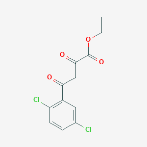 molecular formula C12H10Cl2O4 B1420130 Ethyl 4-(2,5-dichlorophenyl)-2,4-dioxobutanoate CAS No. 1019457-33-0