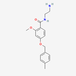 molecular formula C18H22N2O3 B14201317 N-(2-Aminoethyl)-2-methoxy-4-[(4-methylphenyl)methoxy]benzamide CAS No. 919772-56-8