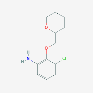 3-Chloro-2-(tetrahydro-2H-pyran-2-ylmethoxy)-phenylamine