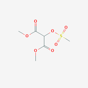 molecular formula C6H10O7S B14201337 Dimethyl [(methanesulfonyl)oxy]propanedioate CAS No. 834917-34-9