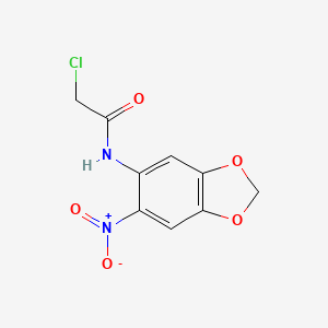 2-chloro-N-(6-nitro-2H-1,3-benzodioxol-5-yl)acetamide