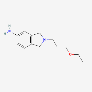 2-(3-ethoxypropyl)-2,3-dihydro-1H-isoindol-5-amine