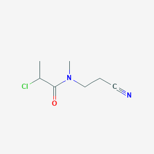 2-chloro-N-(2-cyanoethyl)-N-methylpropanamide
