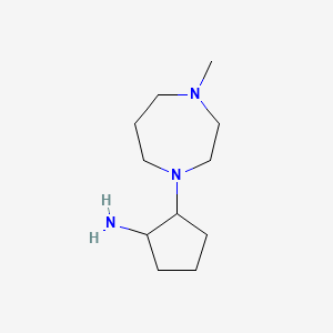 2-(4-Methyl-1,4-diazepan-1-yl)cyclopentan-1-amine