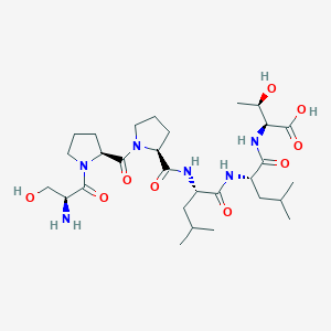 molecular formula C29H50N6O9 B14201414 L-Seryl-L-prolyl-L-prolyl-L-leucyl-L-leucyl-L-threonine CAS No. 918529-41-6
