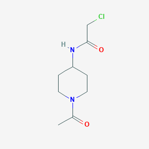 molecular formula C9H15ClN2O2 B1420147 N-(1-acetylpiperidin-4-yl)-2-chloroacetamide CAS No. 1152621-92-5