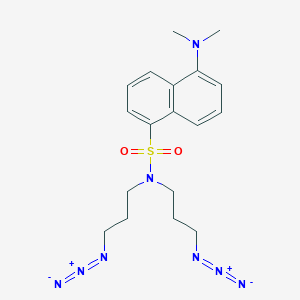 molecular formula C18H24N8O2S B14201472 N,N-Bis(3-azidopropyl)-5-(dimethylamino)naphthalene-1-sulfonamide CAS No. 878141-00-5