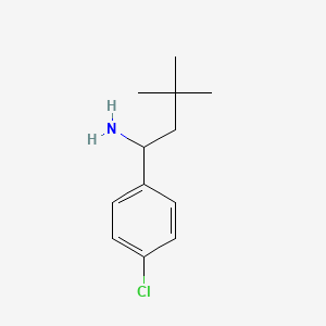 1-(4-Chlorophenyl)-3,3-dimethylbutan-1-amine