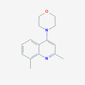 molecular formula C15H18N2O B14201484 2,8-Dimethyl-4-(morpholin-4-yl)quinoline CAS No. 919779-13-8