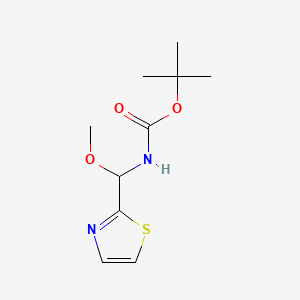 molecular formula C10H16N2O3S B14201529 tert-Butyl [methoxy(1,3-thiazol-2-yl)methyl]carbamate CAS No. 828253-45-8