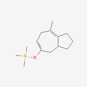 molecular formula C14H24OSi B14201559 Trimethyl[(8-methyl-1,2,3,3a,4,7-hexahydroazulen-5-yl)oxy]silane CAS No. 828246-74-8