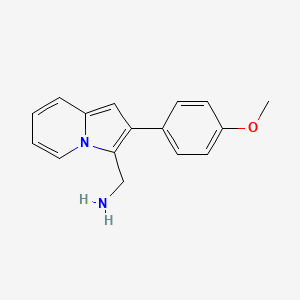 [2-(4-Methoxyphenyl)indolizin-3-yl]methanamine