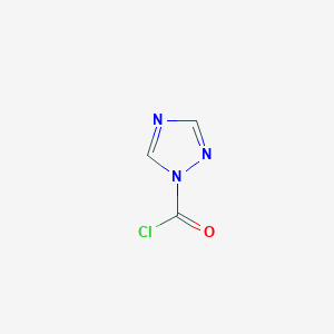molecular formula C3H2ClN3O B14201602 1H-1,2,4-Triazole-1-carbonyl chloride CAS No. 852324-06-2