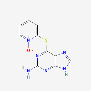 molecular formula C10H10N6OS B14201619 6-[(1-Oxo-1lambda~5~-pyridin-2-yl)sulfanyl]-5,9-dihydro-2H-purin-2-amine CAS No. 918898-61-0