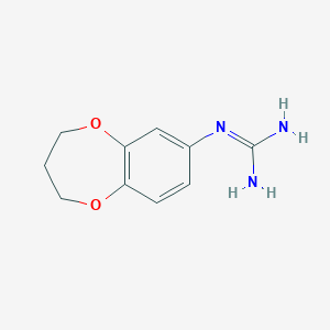 molecular formula C10H13N3O2 B1420163 N-(3,4-dihydro-2H-1,5-benzodioxepin-7-yl)guanidine CAS No. 1177347-45-3