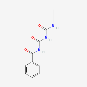 molecular formula C13H17N3O3 B14201631 N-(tert-butylcarbamoylcarbamoyl)benzamide CAS No. 873098-21-6