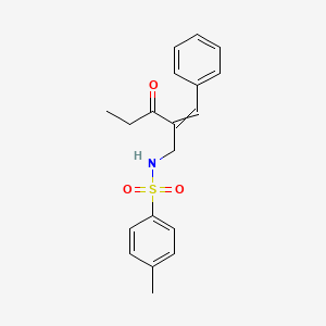 molecular formula C19H21NO3S B14201689 N-(2-Benzylidene-3-oxopentyl)-4-methylbenzene-1-sulfonamide CAS No. 919508-02-4