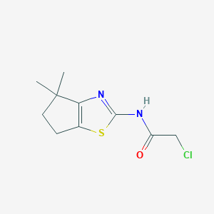 2-Chloro-N-(4,4-dimethyl-5,6-dihydro-4H-cyclopenta[d]thiazol-2-yl)acetamide