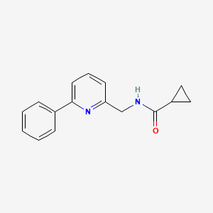 molecular formula C16H16N2O B14201746 N-[(6-Phenylpyridin-2-yl)methyl]cyclopropanecarboxamide CAS No. 833456-17-0