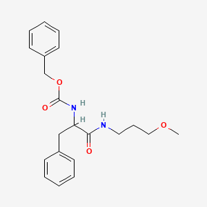 molecular formula C21H26N2O4 B1420180 benzyl N-[1-(3-methoxypropylamino)-1-oxo-3-phenylpropan-2-yl]carbamate CAS No. 1214193-95-9