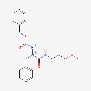 benzyl N-[1-(3-methoxypropylamino)-1-oxo-3-phenylpropan-2-yl]carbamate