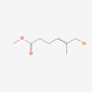 molecular formula C8H13BrO2 B14201837 Methyl 6-bromo-5-methylhex-4-enoate CAS No. 917792-45-1