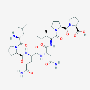 molecular formula C36H59N9O10 B14201851 L-Leucyl-L-prolyl-L-glutaminyl-L-asparaginyl-L-isoleucyl-L-prolyl-L-proline CAS No. 922713-34-6