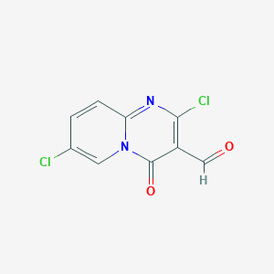 2,7-Dichloro-4-oxopyrido[1,2-a]pyrimidine-3-carbaldehyde
