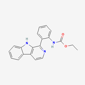 molecular formula C20H17N3O2 B14201936 Ethyl [2-(9H-beta-carbolin-1-yl)phenyl]carbamate CAS No. 833430-86-7