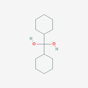 molecular formula C13H24O2 B14201985 Dicyclohexylmethanediol CAS No. 860501-03-7