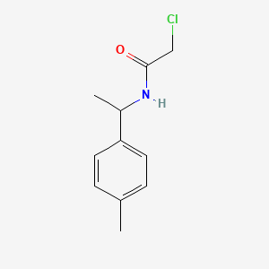 molecular formula C11H14ClNO B1420200 2-氯-N-[1-(4-甲基苯基)乙基]乙酰胺 CAS No. 91131-04-3