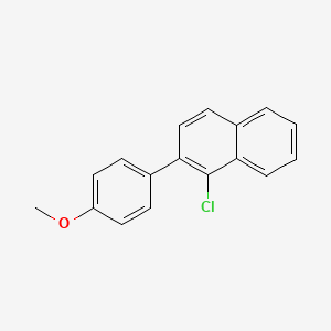 molecular formula C17H13ClO B14202017 1-Chloro-2-(4-methoxyphenyl)naphthalene CAS No. 918630-56-5