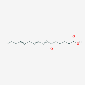 molecular formula C16H24O3 B14202030 6-Oxohexadeca-7,9,12-trienoic acid CAS No. 872050-19-6