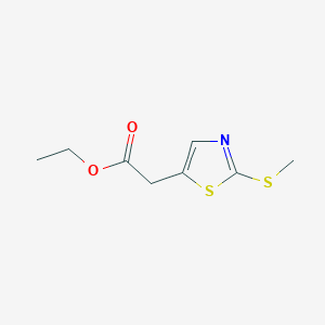 molecular formula C8H11NO2S2 B14202053 Ethyl [2-(methylsulfanyl)-1,3-thiazol-5-yl]acetate CAS No. 918658-99-8