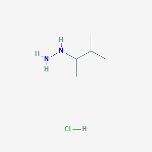 molecular formula C5H15ClN2 B1420209 (3-Methylbutan-2-yl)hydrazine hydrochloride CAS No. 1193390-05-4